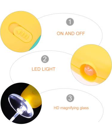 FOMIYES LED Ear Wax Removal Tool with Light | Ear Pick & Earwax Cleaner Set for Toddlers | Orange Earbuds Included - Buy Online on SooperMarket.com