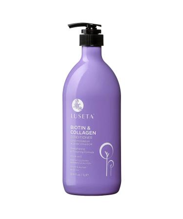 Luseta Biotin & Collagen Conditioner Thickening for Hair Loss & Fast Hair Growth - Infused with Argan Oil to Repair Damaged Dry Hair - Sulfate Free Paraben Free 33.8oz