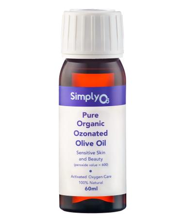 Pure Organic Ozonated Olive Oil 600 Peroxide For Face and Skin Helps In Acne Anti-Aging Wrinkles and All Skin Problems For Sensitive Skin with Made in Spain