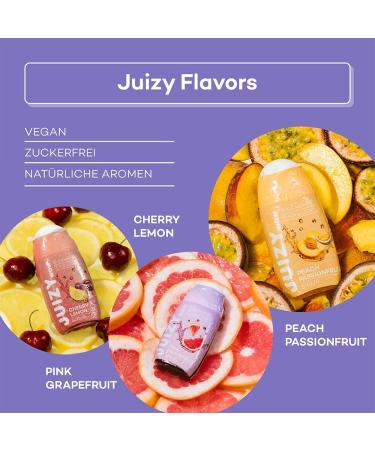 Juizy WoW Sugar-Free Beverage Syrup Bundle | 9 x 65ml Zero Calorie Vegan Flavors - Pink Grapefruit Cherry Lemon Peach PassionFruit | Natural Mix for Up to 108L - Buy Online on SooperMarket.com