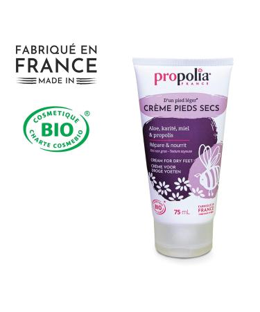 Propolia Secs Organic Foot Cream 75ml - Nourishing All-Natural Relief for Dry Feet | International Shipping Available - Buy Online on SooperMarket.com