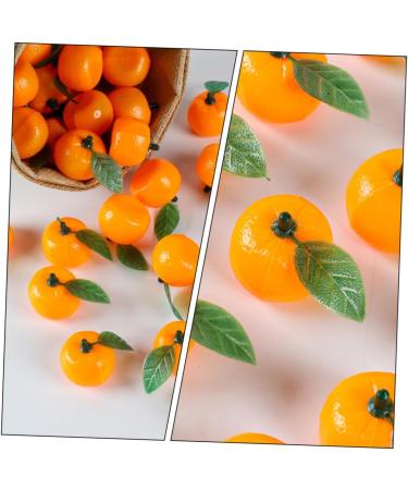 Alipis 50pcs orange cupboard desktop toys plastic teaching aids decorations Model Toy accessories mini Scene Photography Props decorate window False Orange Decor fake fruit - Buy Online on SooperMarket.com