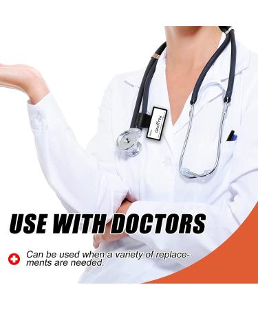Custom Stethoscope Name Tag - Two-Sided ID Clip for ADC MDF & Littmann - Perfect for Nurses EMTs Vets & Med Students - Buy Online on SooperMarket.com