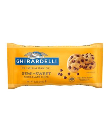 Ghirardelli Chocolate Baking Chips, Semi-Sweet Chocolate, 12 oz (Pack of 6)
