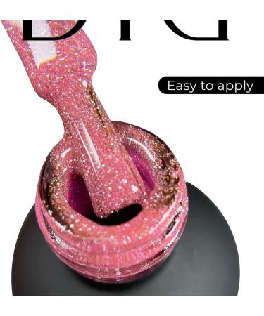 Didier Lab - Premium UV Gel Nail Polish - Brillant No. 12 - Gel Nail Varnish - Nail Art - Long-Lasting High Gloss Wear - Pink Gel Nail Polish - Gel Nails - Glitter Gel Nail Polish - Rich Pigment - Buy Online on SooperMarket.com