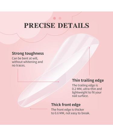 Saviland Gel x Nail Kit - 6 in 1 Gel x Nail Glue with 240PCS Acrylic Nails Tip, UV Mini Nail Lamp, Extensions Manicure Starter Gift - Long Coffin & Medium Almond - Buy Online on SooperMarket.com