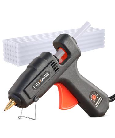 KEMAISI   100W Full Size hot glue gun kit with 30pcs Premium Hot Glue Sticks  Temperature Adjustable Heavy Duty   Best Large Glue Gun for Crafts