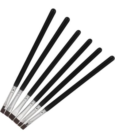 Baluue 30 Pcs Flat Eyebrow Brush Eyeliner Makeup Brush Flat Eyeliner Brush Eye Brush Artificial Fiber Black - Buy Online on SooperMarket.com