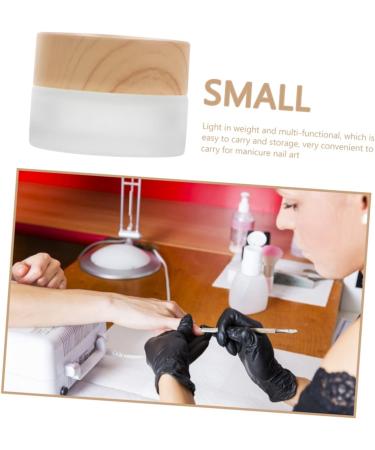 Mikinona Pen Wash Cup Nail Remover Bottle Crystal Nail Art Dappen Bowl Nail Art Dappen Cup Makeup Container Glass Containers Glass Craft Nail Art Cleaning Cup Tool Wood Frosted - Buy Online on SooperMarket.com