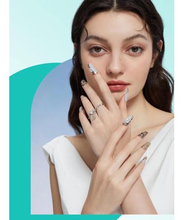Deciniee Full Cover Gel Nail Tips 240Pcs - Square Nail Tips for Acrylic & Gel Extensions | Professional 12 Sizes for Salon & Home Nail Designs - Buy Online on SooperMarket.com