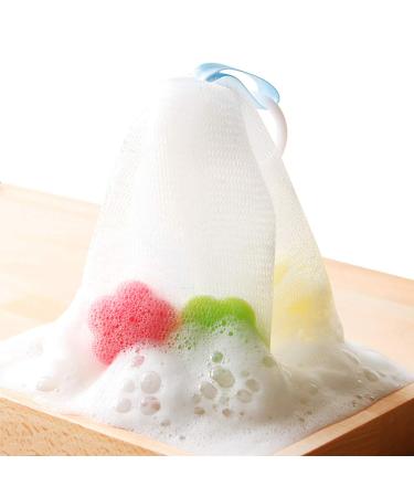 Shop Pieces Foam Net Facial Cleansing Shower Bubble Net - Easy Mesh Bag with Suspension Ring for Luxurious Cleansing - Buy Online on SooperMarket.com