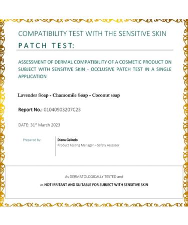 Buy 9 Hypoallergenic Bar Soaps for Sensitive Skin | Natural Chamomile Oil | Ideal for Men & Women - International Shipping Available - Buy Online on SooperMarket.com