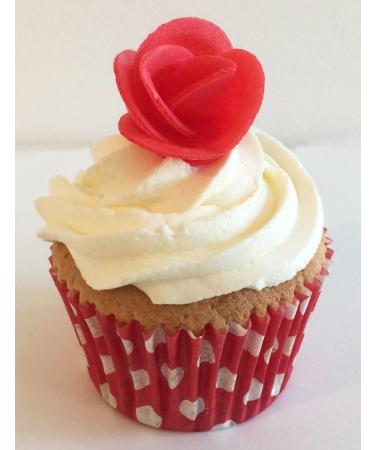 12 Red Roses- Beautiful Edible 3d Wafer Cake Decorations - Buy Online on SooperMarket.com