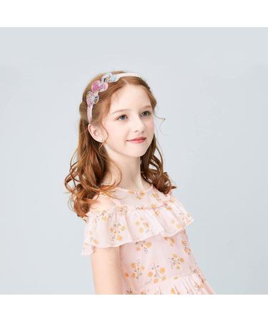 Fishdown Girls Glitter Headbands - 6Pcs Toddler Sequin Non-slip Hair Bands for Kids, Multicolor - Buy Online on SooperMarket.com