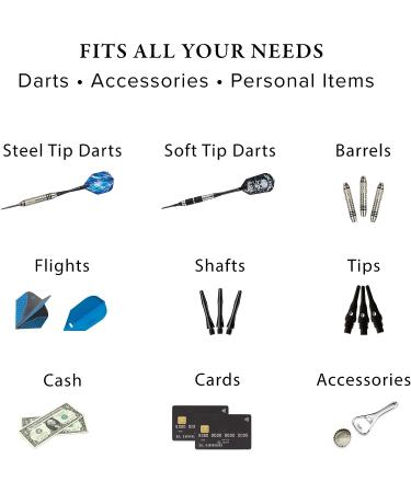 Casemaster Sentinel 6 Dart Case - Holds Tips, Shafts, Flights & More - Impact & Water Resistant - Tie Dye - Ideal for Steel Tip & Soft Tip Darts - Buy Online on SooperMarket.com