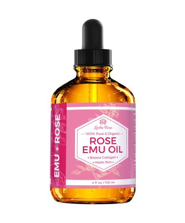 Leven Rose Rose Emu Oil 4 oz - Natural Emu Oil with Rose Extract - Buy Online on SooperMarket.com