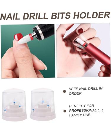 FRCOLOR 8 Pcs Grinding Head Storage Box Nail Drill Holder Nail Drill Bit Organizer Nail Tool Organizer Nail Grinding Organizer Case Grinding Head Display Base Nail Bit Manicure - Buy Online on SooperMarket.com