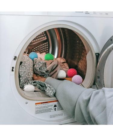 4 Pack Eco Laundry Dryer Balls - Reusable Silicone Fabric Softener Alternative for Quick Drying | Light Purple - Buy Online on SooperMarket.com