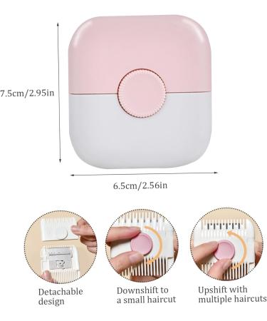 Split Ends Hair Trimmer for Women 2 in 1 Mini Portable Cute Hair Brush Detachable Dustproof Knob Adjustable Stainless Steel Slicer Hair Clipper Type 1 - Buy Online on SooperMarket.com