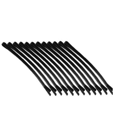 Pinicecore 12 pieces Matte Black Hairpong Hair Card Lady Bobby Pins Invisible Straight Hairgrip Barrette Styling Tools Accessories for Women