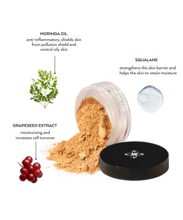 Emani Vegan Cosmetics Mineral Crushed Powder Foundation - Full Coverage HD Finish, Pore Minimizing, Organic & Vegan, Gluten/Cruelty Free, Buildable Coverage Sand (Medium) - Buy Online on SooperMarket.com
