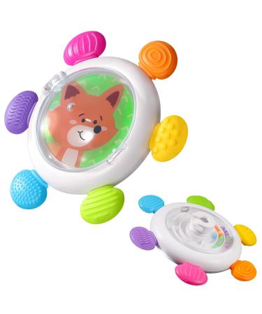 Echocube suction toy toy baby rotating sensor toy baby toy early education gyroscope fidget spinner rotating suction cup gear baby swimming toys for children