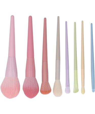 Powder Brush Set Artificial Fiber Wool Practical and Ergonomic Professional Makeup Brush Set 8 Pieces Soft for Daily Travel - Buy Online on SooperMarket.com