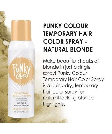 Punky Temporary Hair Highlight Spray Natural Blonde 3.5 oz x 2 Pack 3.5 Ounce (Pack of 2) Natural Blonde - Buy Online on SooperMarket.com