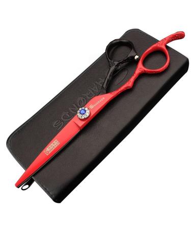 (Left-handed) 6-inch professional haircut scissors set Japan 440c high-hardness stainless steel salon hairdresser hairstyle cutting and thinning hair trimming special tools (Cutting Scissors)