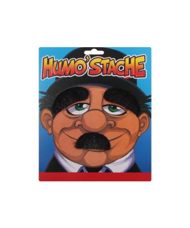 Alsino mustache for gluing black fake self -adhesive Mario sticker - for parties costumes & cladding - for children & adults LG9613 BART 3