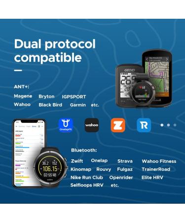 GEOID HS500 Heart Rate Monitor - ANT+/Bluetooth Chest Strap for iOS/Android Apps - Buy Online on SooperMarket.com
