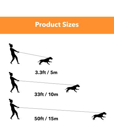 Pet Prime 10m Long Dog Training Lead with Padded Handle - Heavy Duty Nylon Leash for Small, Medium & Large Dogs - 1 Inch Wide - Buy Online on SooperMarket.com
