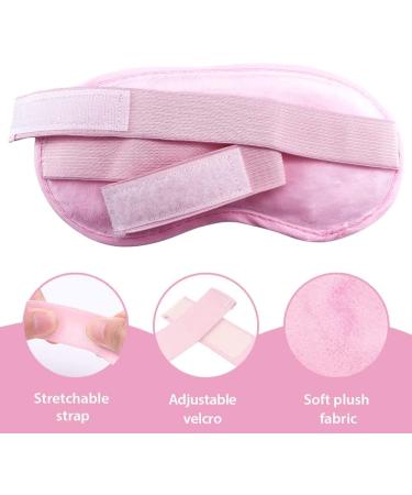 2 Pack Cooling Gel Eye Masks with Plush Backing - Pink | Headache, Puffiness, Migraine, Stress Relief - Buy Online on SooperMarket.com
