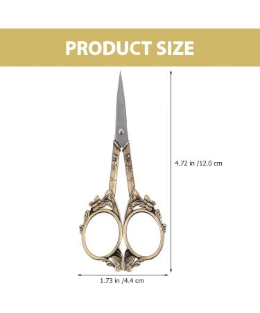 Compact Stainless Steel Beauty Scissors - Multi-Function Eyebrow & Nose Hair Scissors for Travel | Wear-Resistant & Portable - Buy Online on SooperMarket.com