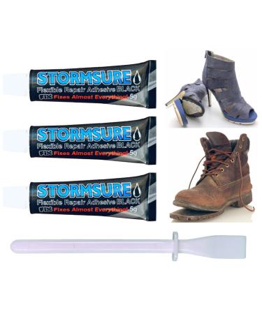 TSR shoe glue black waterproof flexible durable 3 x 5g