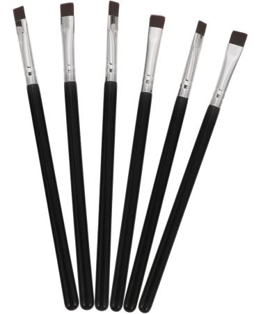 Baluue 24 Pcs Flat Eyebrow Brush Fine Eyeliner Brush Eye Brush Makeup Eye Lash Brush Black Wooden Handle - Buy Online on SooperMarket.com