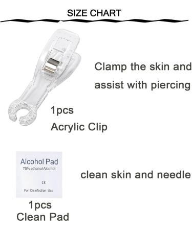 QWALIT Belly Button Piercing Kit Complete Body Piercing Kits with 3-Piece Belly Piercing Gun for All Piercings International Shipping Available - Buy Online on SooperMarket.com