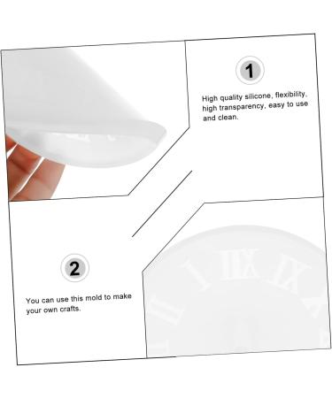 STOBOK 1pc Clock Mold Clocks Silicone Molds Resin Crafts Resin Epoxy Mold Craft Accessories Large Candle As Shown 15.5X15.5CM - Buy Online on SooperMarket.com