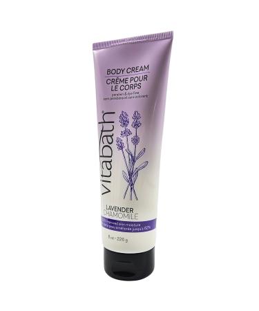 Vitabath Lavender Chamomile Moisturizing Body Cream - Soothing Hydration Lotion for Women & Men - Vitamin & Nutrient Skin Care - 8 Ounce Replenishing Dry Skin Moisturizer - Buy Online on SooperMarket.com