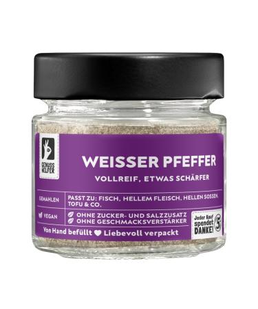 Bremer Gew rzhandel white pepper ground intense spiciness classic spice ideal for cooking 50g in a glass jar 50 g