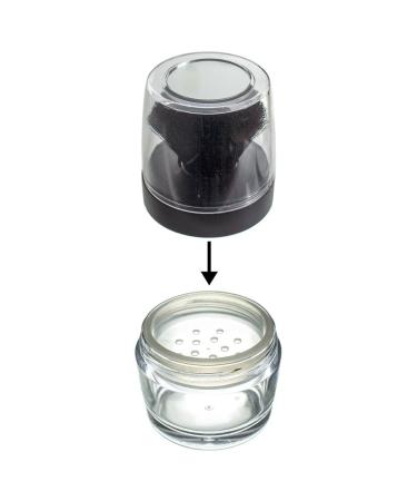 Soft Sable Tone Taklon Kabuki Brush with Sifter Jar | Ideal for Mineral Makeup & Custom Foundations - Buy Online on SooperMarket.com