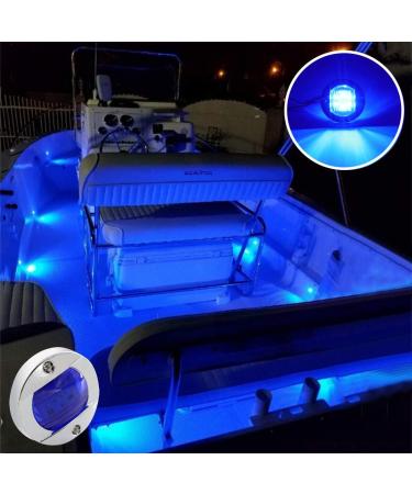 Boaton Boat LED Night Fishing & Courtesy Deck Lights Marine Interior & Yacht Lights for Pontoon, Bass Boat & Yacht (Blue) - Buy Online on SooperMarket.com