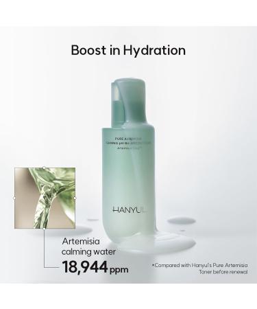 HANYUL Pure Artemisia Hydrating Calming Fluid - Lightweight Vegan Lotion for Deep Moisturizing & Soothing | Korean Skin Care 4.23 Fl Oz - Buy Online on SooperMarket.com