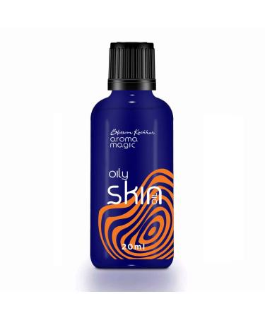 Aroma Magic Oily Skin Oil | Face Oil with Witch Hazel Extract & Grapeseed Oil | Facial Moisturizer for Acne Prone Skin | 0.68 Fl Oz (20ml)