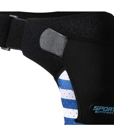 Predolo Neoprene Shoulder Support with Pressure Cushions | Compression Sleeves & Support Belt for Men & Women - Blue Left & Right Fit - Buy Online on SooperMarket.com
