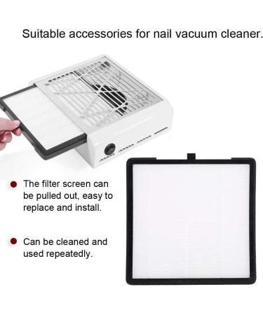 Nail Art Suction Dust Collector Filter Nail Art Nospilling Filter Professional Nail Dust Suction Fan for UV Gel Nail Polish for Dead Skin Removal - Buy Online on SooperMarket.com