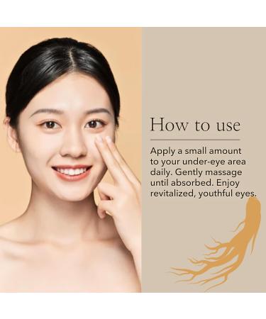 Revive Eye Serum: Ginseng + Retinal Korean Eye Cream for Dark Circles and Puffy Eyes Anti Wrinkle Eye Cream Anti Aging Under Eye Cream Eye Bags Remover Eye Serum for All Skin Types - Buy Online on SooperMarket.com