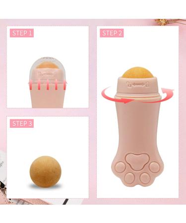 HLELU Natural Volcanic Roller Oil Control Rolling Stone Face Cleansing Oil Absorption Roller Ball White - Buy Online on SooperMarket.com