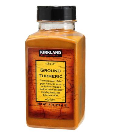 Kirkland Signature Ground Turmeric- Kosher - Ideal for Indian Cooking - Warm Earthy Flavour - 340g