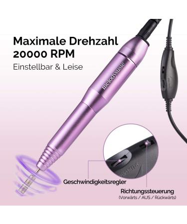 Melodysusie Electric Nail Miller - 20 000 RPM Nail Drill for Professional Nail Art | Fast International Shipping - Buy Online on SooperMarket.com